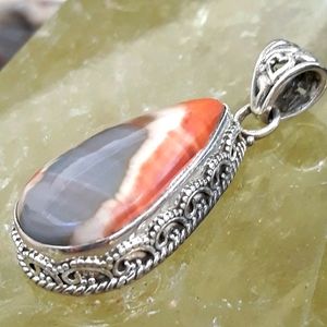 Imperial Jasper Sterling silver Pendant